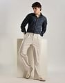 Calvin Klein Jeans Tapered-Fit Solid Mid Rise Trouser