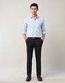 Arrow Regular Fit Mid Rise Trousers