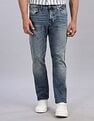 Tommy Hilfiger Mid-Wash Slim-Fit Mid Rise Jeans