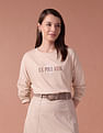 U.S. Polo Assn. Women Drop Shoulder Brand Embroidered T-Shirt