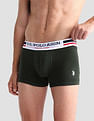 USPA Innerwear Mid Rise Cotton I641 Trunks - Pack Of 2