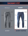 U.S. Polo Assn. Denim Co. Super Stretch Henry Tapered Fit Blue Jeans