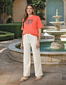 U.S. Polo Assn. Women Boyfriend Fit Brand Printed T-Shirt