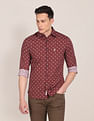 U.S. Polo Assn. Spread Collar Printed Casual Shirt