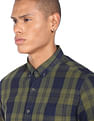 Flying Machine Plaid Check Cotton Casual Shirt