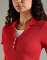 Tommy Hilfiger F25JWKT064 RED Womens T-Shirt