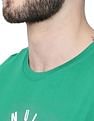 AD by Arvind Crew Neck Graphic Print T-Shirt