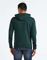Flying Machine Brand Print Hooded Sweatshirt