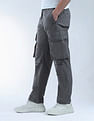 Flying Machine Relaxed Tapered Fit Pure Cotton Cargo