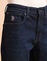 U.S. Polo Assn. Denim Co. Cole Comfort Cropped Fit Blue Jeans