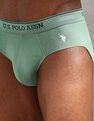 U.S. Polo Assn. Solid Low Rise OEB15 Briefs - Pack Of 3