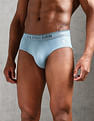 U.S. Polo Assn. Solid Low Rise OEB15 Briefs - Pack Of 3