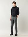 Arrow Regular Fit Solid Spring Sorbet Trousers