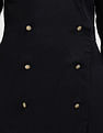 Tommy Hilfiger Gold Button Viscose Wrap Dress