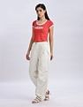 Calvin Klein Jeans Straight-Fit Solid Mid Rise Joggers