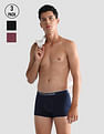 U.S. Polo Assn. Antibacterial Solid ET004 Trunks - Pack Of 3
