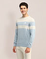 U.S. Polo Assn. Colour Blocked Regular Fit Sweater