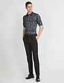 Arrow Tailored Fit Abstract Print Shirt