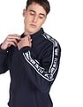 Flying Machine Stand Collar Solid Bomber Jacket
