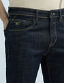 Flying Machine Slash Slim Tapered Rinsed Jeans