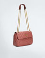 U.S. Polo Assn. Women Chain Strap Chevron Quilted Sling Bag