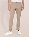 U.S. Polo Assn. Mid Rise Solid Austin Trim Fit Casual Trousers