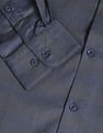 Arrow Patterned Windowpane Slim Formal Shirt