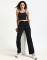 Tommy Hilfiger Slim-Fit Cotton Straps Neck Crop Top