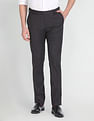 Arrow Solid Dobby Formal Trousers