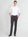 Arrow Solid Dobby Formal Trousers