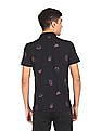 U.S. Polo Assn. Denim Co. Ribbed Collar Printed Polo Shirt