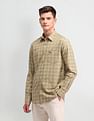 Arrow Sport Slim Fit Herringbone Shirt