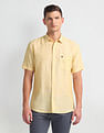 Arrow Sports Linen Blend Heathered Shirt