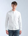 Flying Machine Textured Pattern Regular Fit Shirt