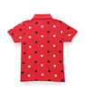 U.S. Polo Assn. Kids Boys Star Print Pique Polo Shirt