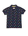 U.S. Polo Assn. Kids Ribbed Collar All Over Print Polo Shirt