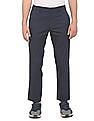 Tommy Hilfiger Men Navy Mid Rise Solid Casual Trousers