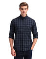 Arrow Sport Pure Cotton Grid Tattersall Checked Shirt