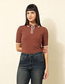U.S. Polo Assn. Women Regular Fit Solid Polo Shirt