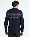Flying Machine Horizontal Stripe Cotton Shirt