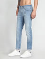 Flying Machine Slash Slim Tapered Fit Mid Rise Jeans