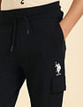 U.S. Polo Assn. Kids Boys Solid Pure Cotton Track Pants