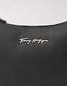 Tommy Hilfiger Solid Black Pu Shoulder Bag