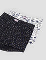 USPA Innerwear Boys Mid Rise Cotton Spandex OKT01 Trunks - Pack Of 2
