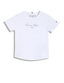 Tommy Hilfiger Kids Girls Logo Slim-Fit Cotton T-Shirt