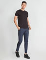 Flying Machine Twill Geometric Print Trousers