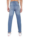 Flying Machine Stone Wash Slash Slim Tapered Fit Jeans