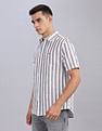 Tommy Hilfiger Striped Regular Fit Plain Woven Shirt