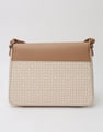 Tommy Hilfiger Logo Beige Pvc Sling Bag