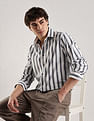 Calvin Klein Jeans Vertical Stripes Regular Fit Poplin Woven Shirt
